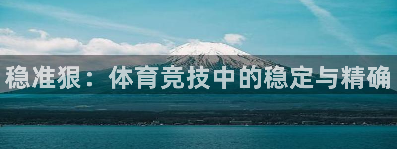 米兰体育平台：稳准狠：体育竞技中的稳定与精确